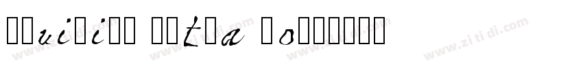 Aquiline Extra Bold字体转换